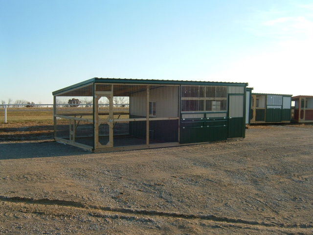 10x24 Hunter Green / Light Stone